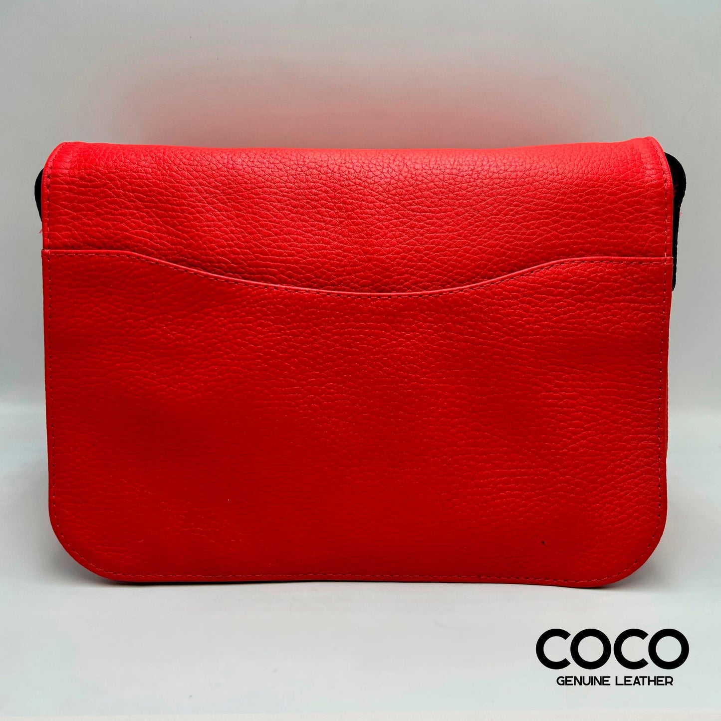 Cartera Roma en Cuero Granulado Rojo COCO