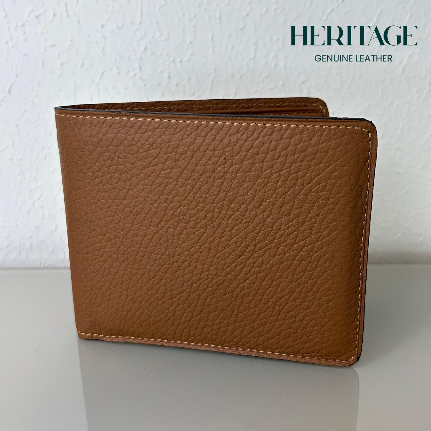 Billetera con Monedero Madrid Cuero Granulado Whiskey Heritage