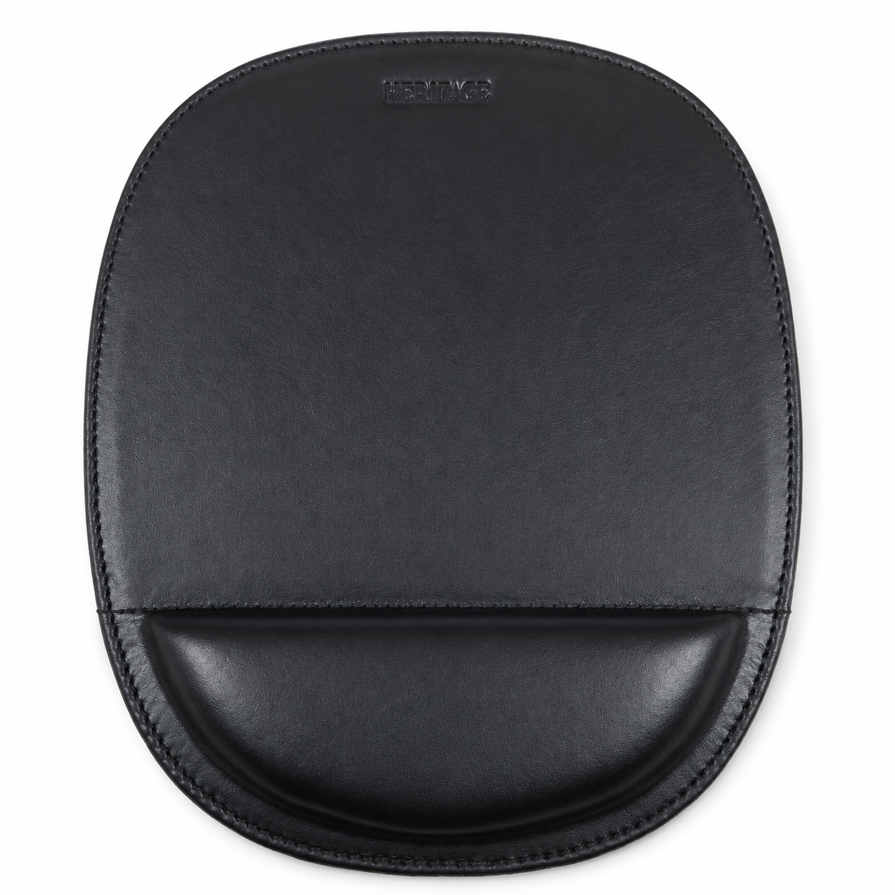 Mousepad Cuero en Liso Negro Heritage