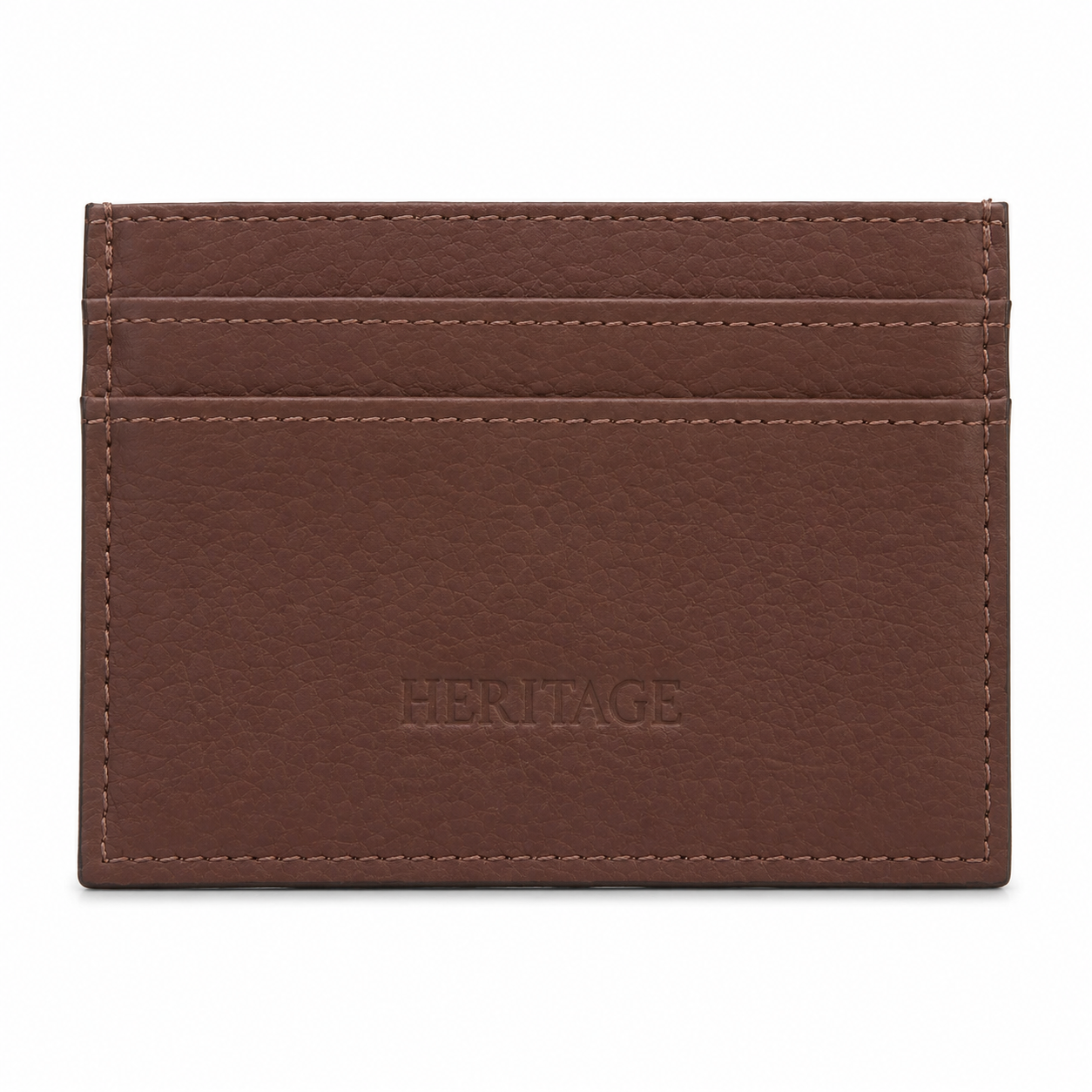 Tarjetero Mónaco Cuero Granulado Cognac Heritage