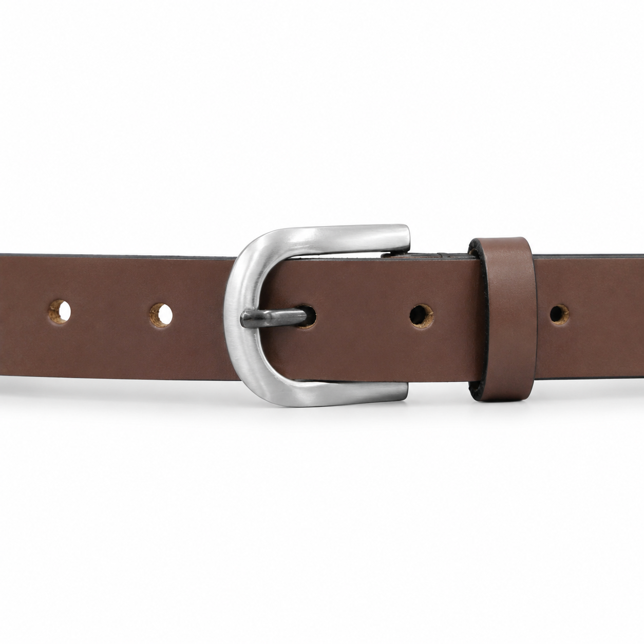Cinturón para Dama de 22 mm en Cuero Liso Cognac COCO