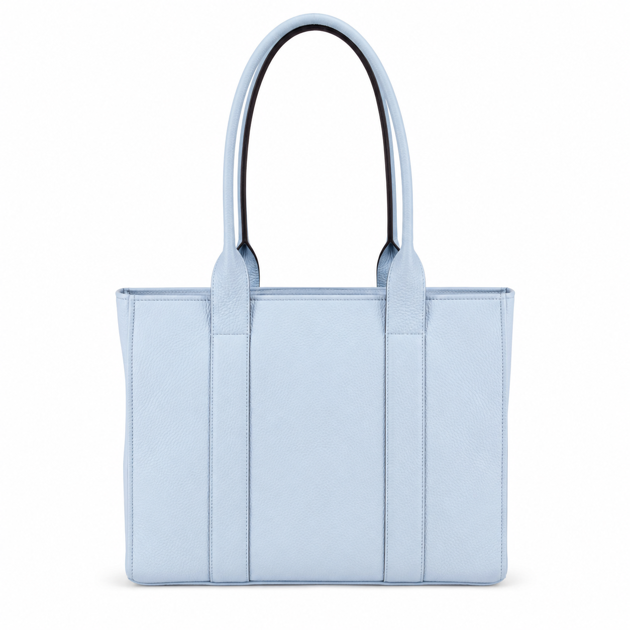 Astoria Tote en Cuero Granulado Celeste