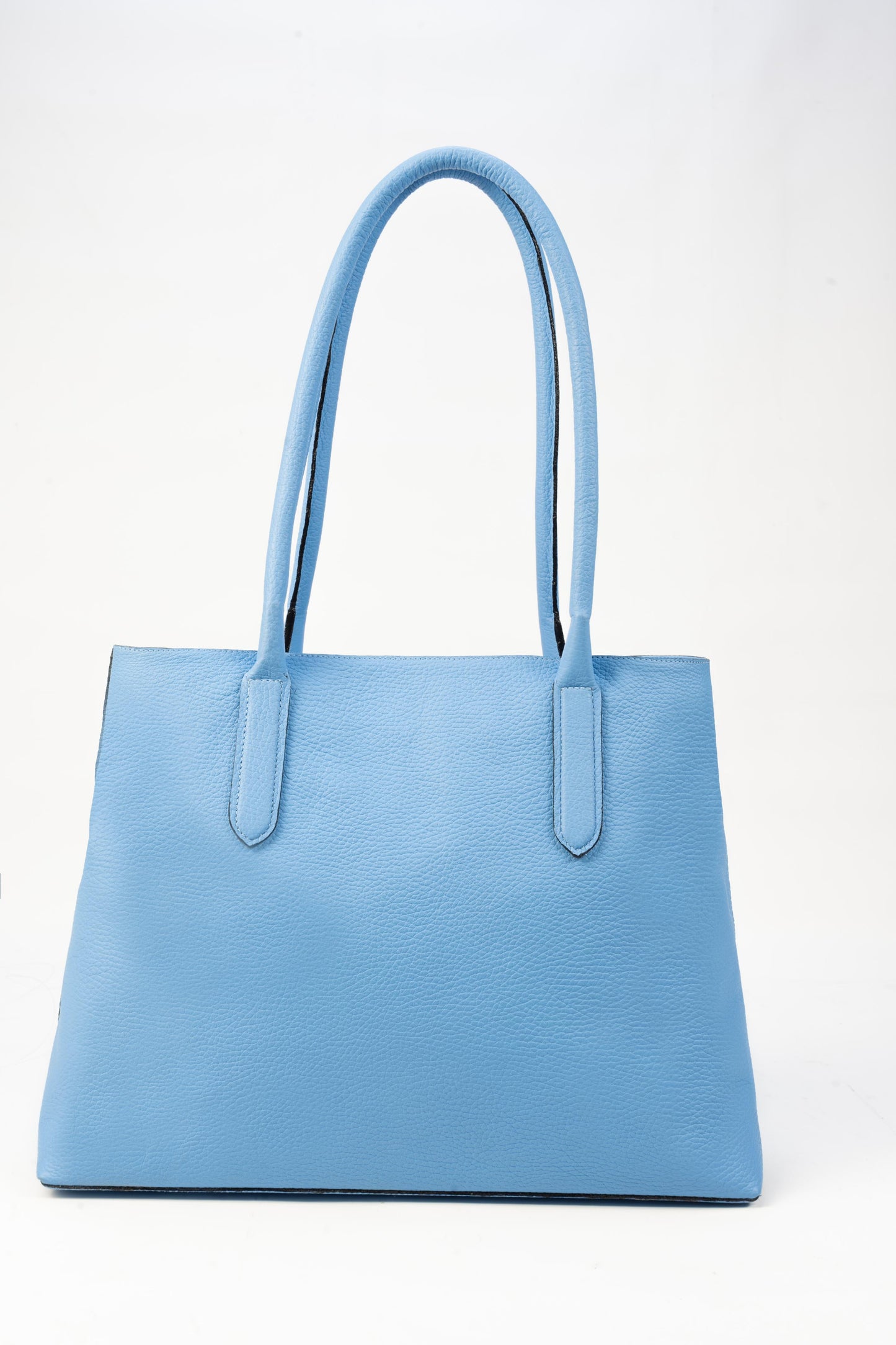 Tote Bag Paris Cuero Granulado Celeste Heritage