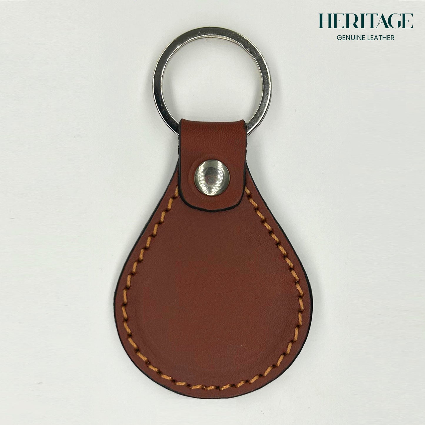 Llavero Gota en Cuero Liso Bourbon Heritage