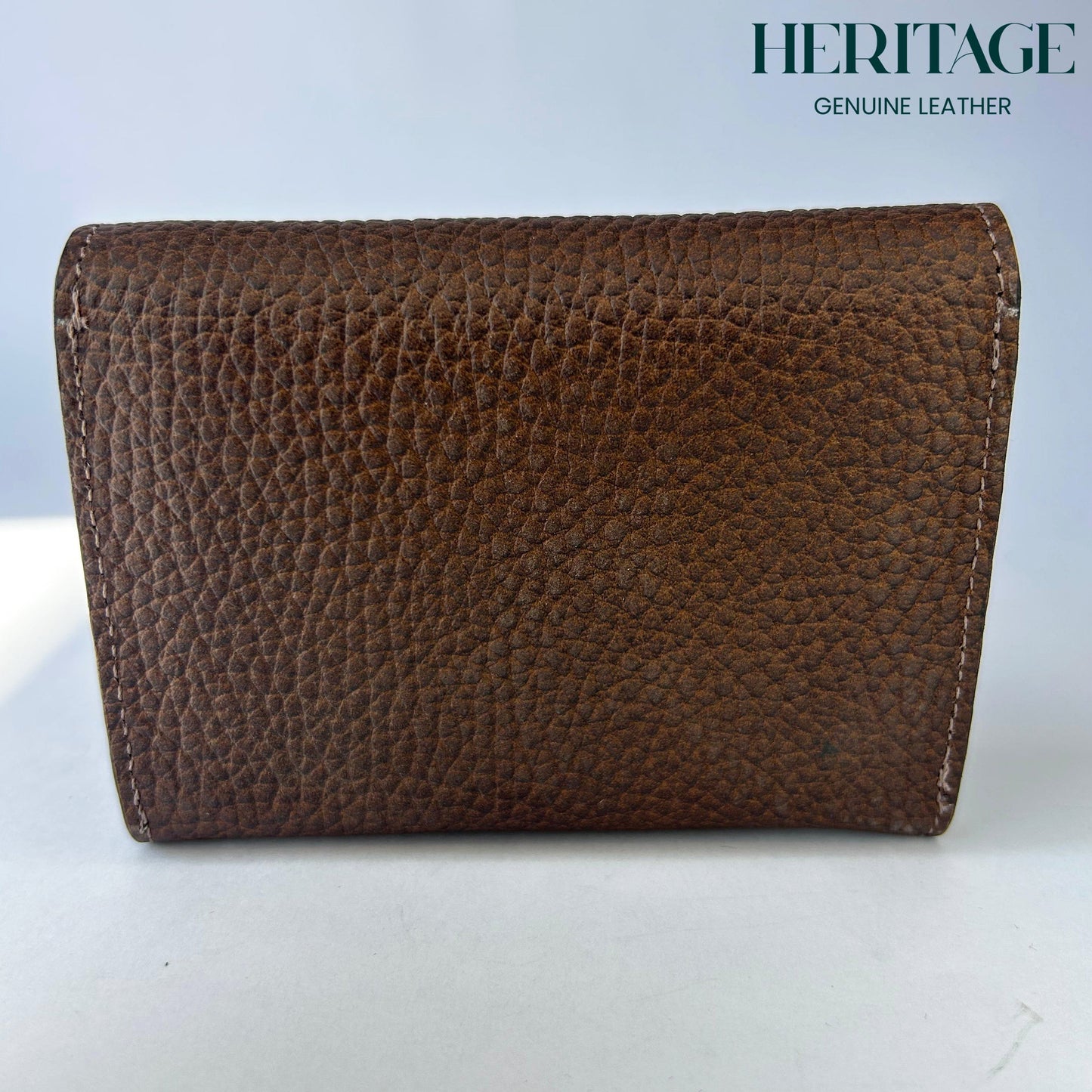 Monedero Paris en Cuero Granulado Café Heritage