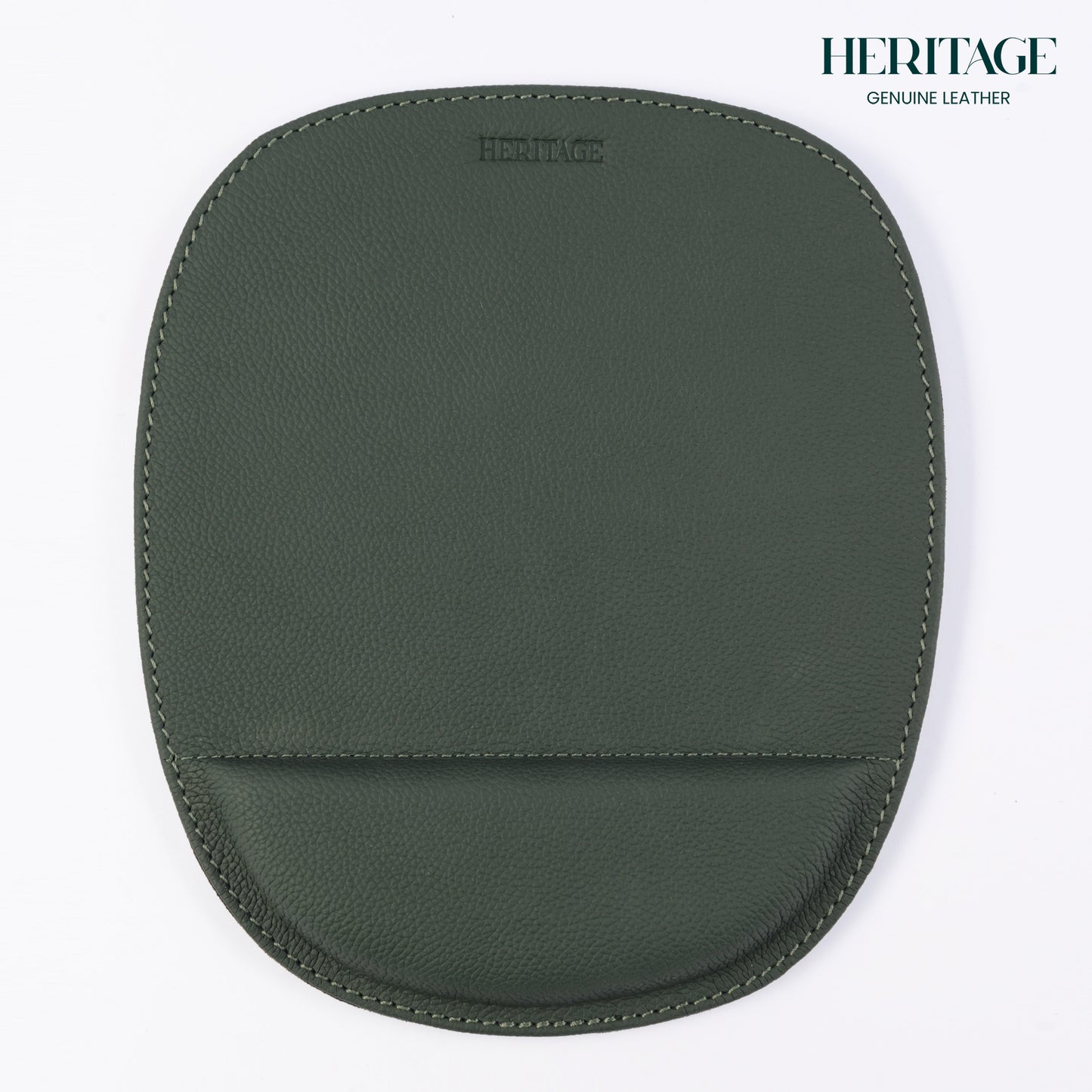 Mousepad Cuero en Granulado Verde Heritage