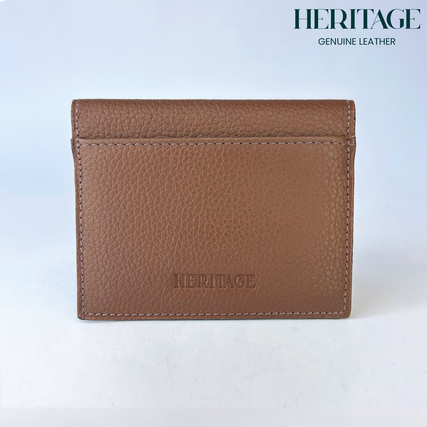 Tarjetero Doble Madrid Cuero Granulado Cognac Heritage