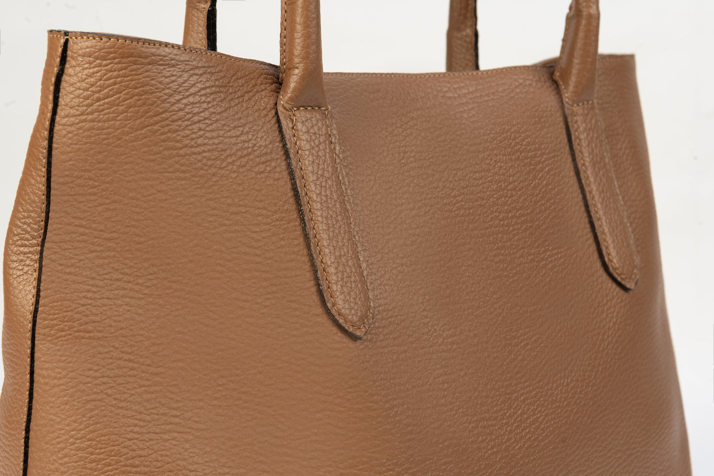 Tote Bag Paris Cuero Granulado Whiskey Heritage