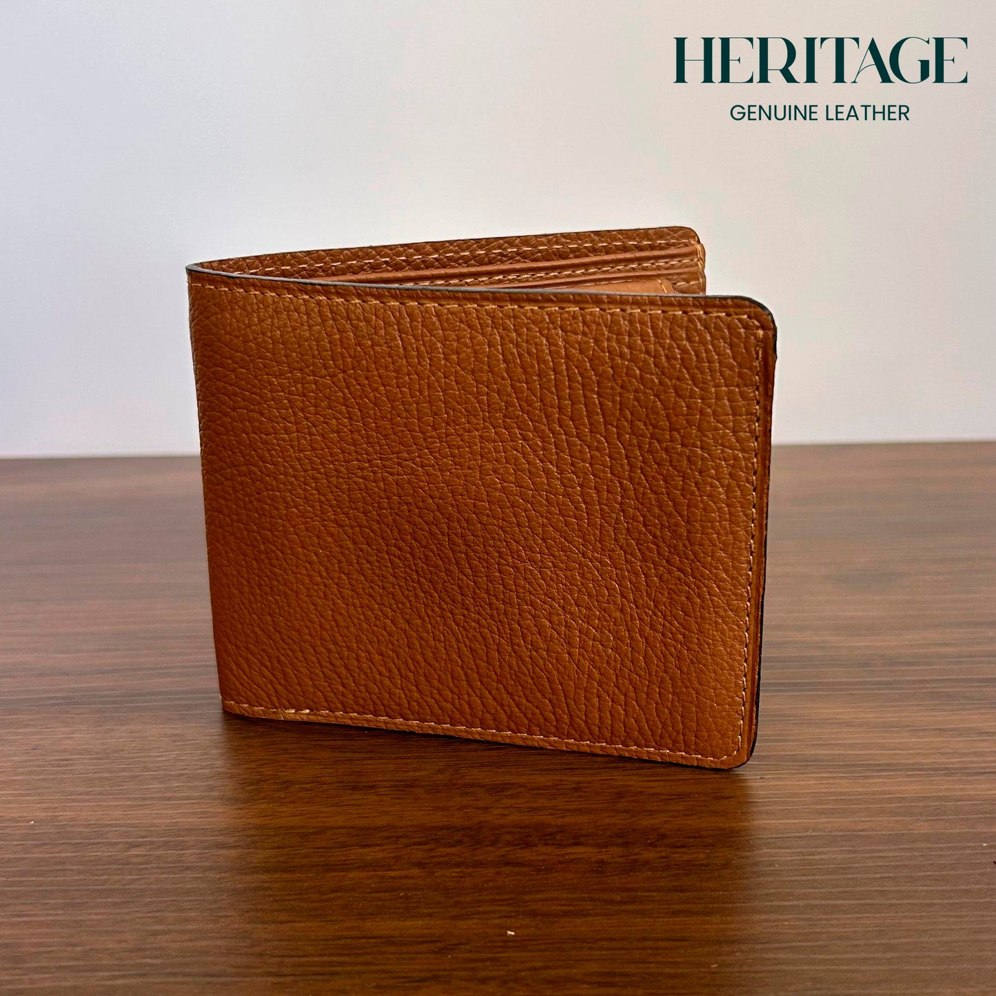 Billetera Bifold Verona Cuero Granulado Whiskey Heritage