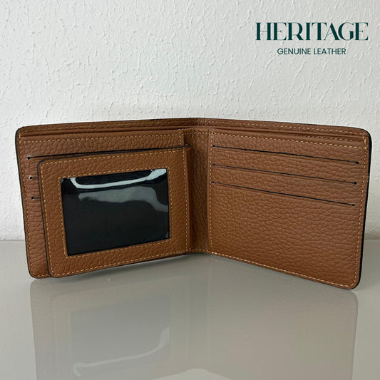 Billetera Bifold Madrid Cuero Granulado Whiskey Heritage