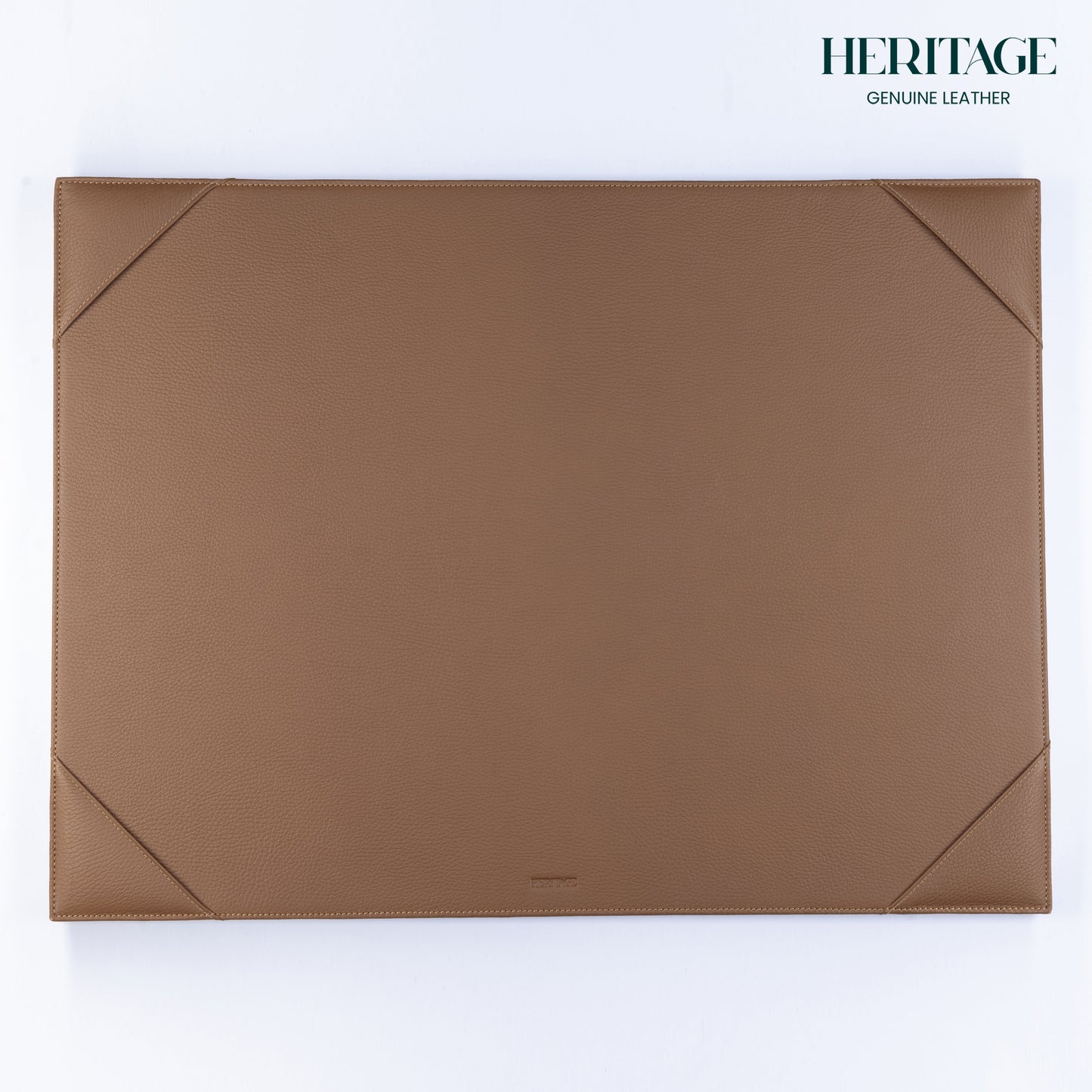 Base de Escritorio Grande en Cuero Granulado Whiskey Heritage (67*50cm)