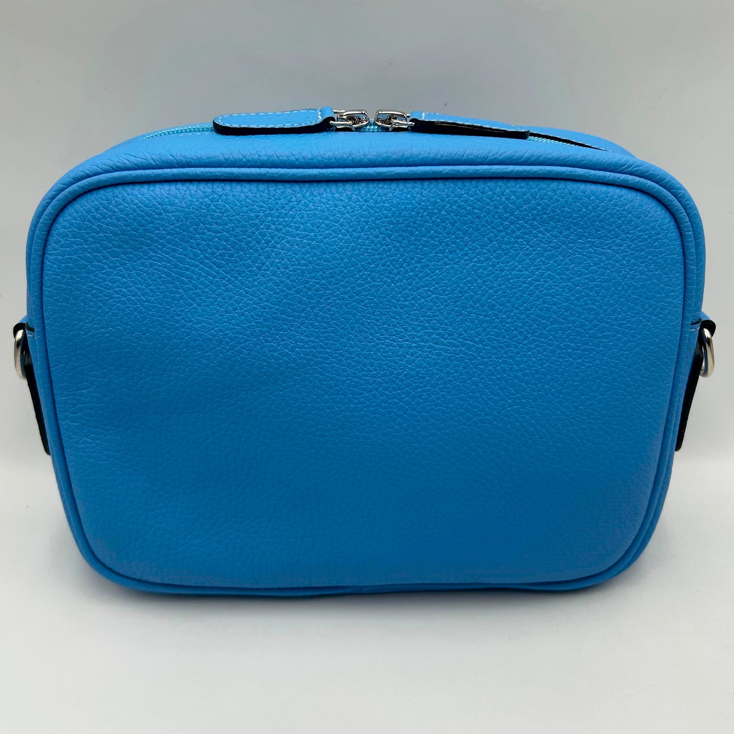 Bolso Bandolera Grant Cuero Granulado Celeste Heritage