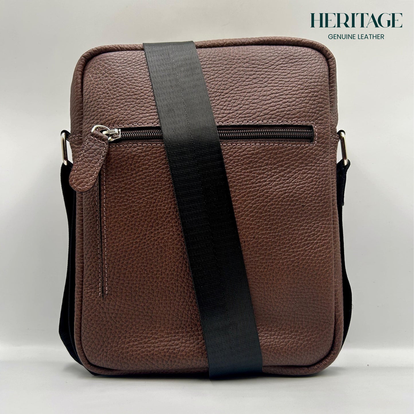 Bolso Bandolera Versalles en Cuero Cuero Granulado Café Heritage