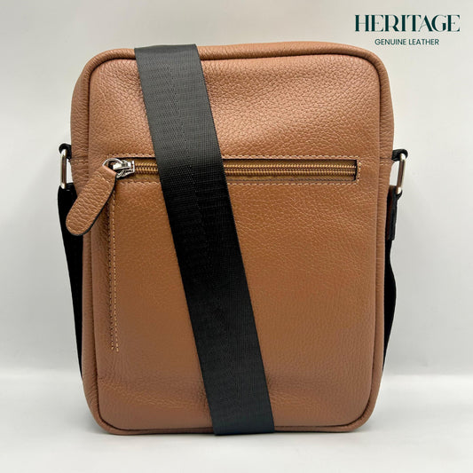 Bolso Bandolera Versalles en Cuero Granulado Whiskey Heritage
