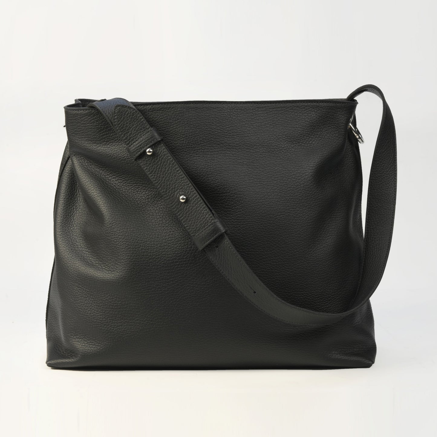 Bolso Verona en Cuero Granulado Negro Heritage