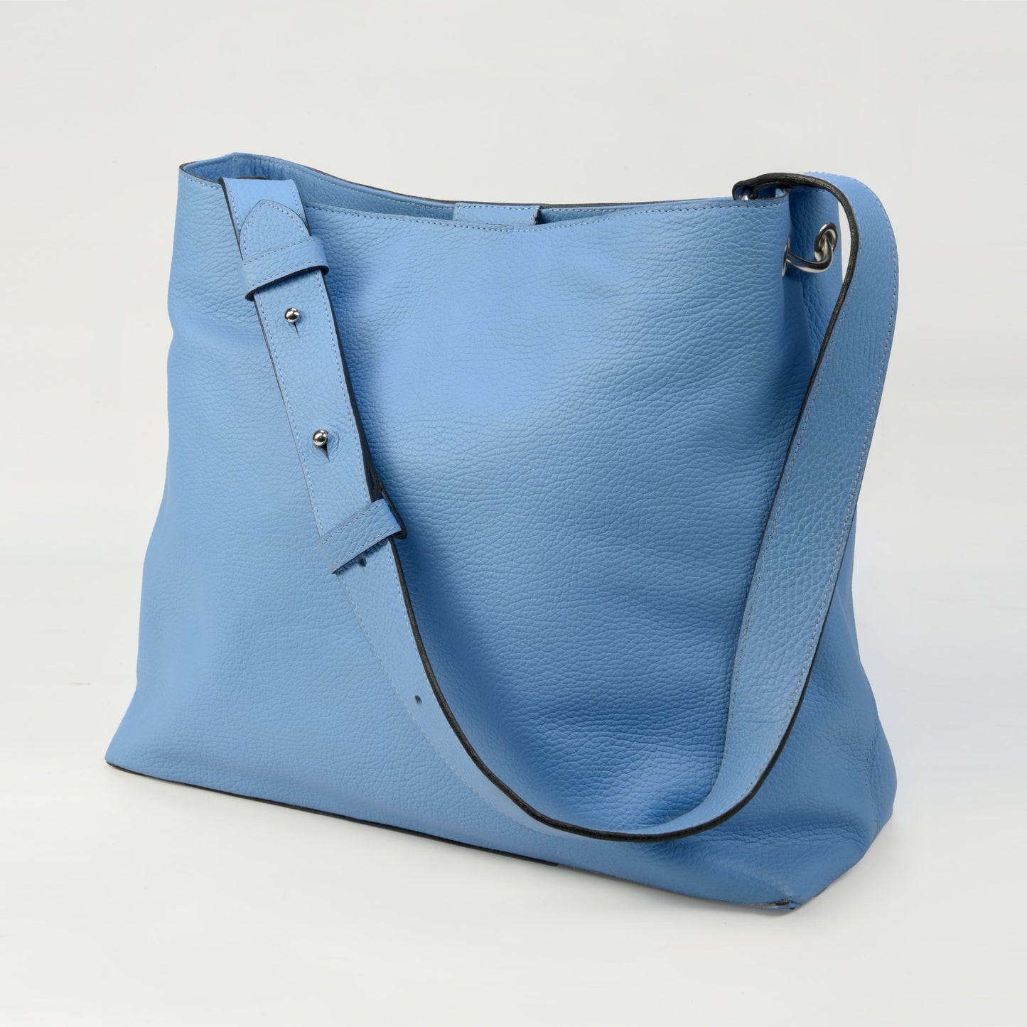 Bolso Verona en Cuero Granulado Celeste Heritage