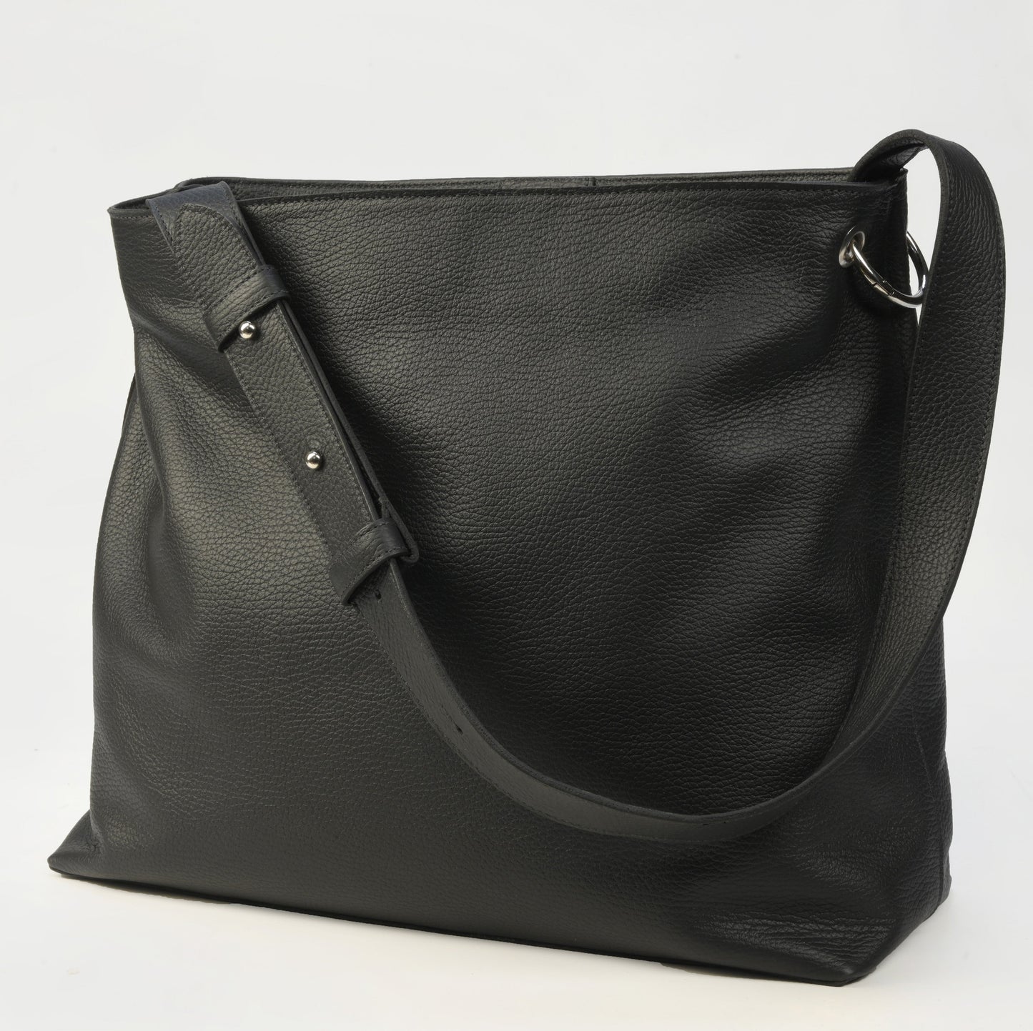 Bolso Verona en Cuero Granulado Negro Heritage