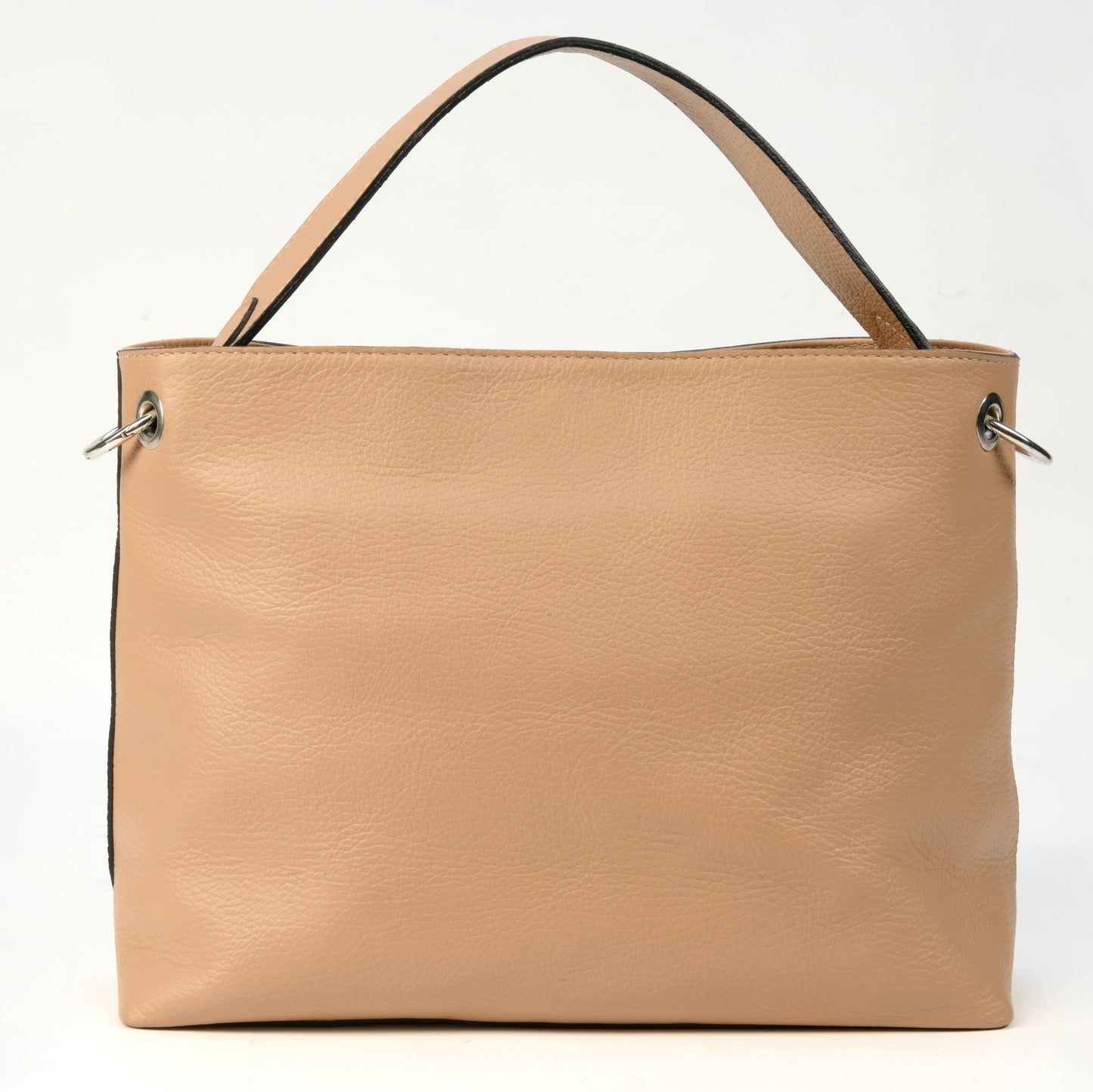 Bolso bandolera Praga en Cuero Granulado Capuchino Heritage