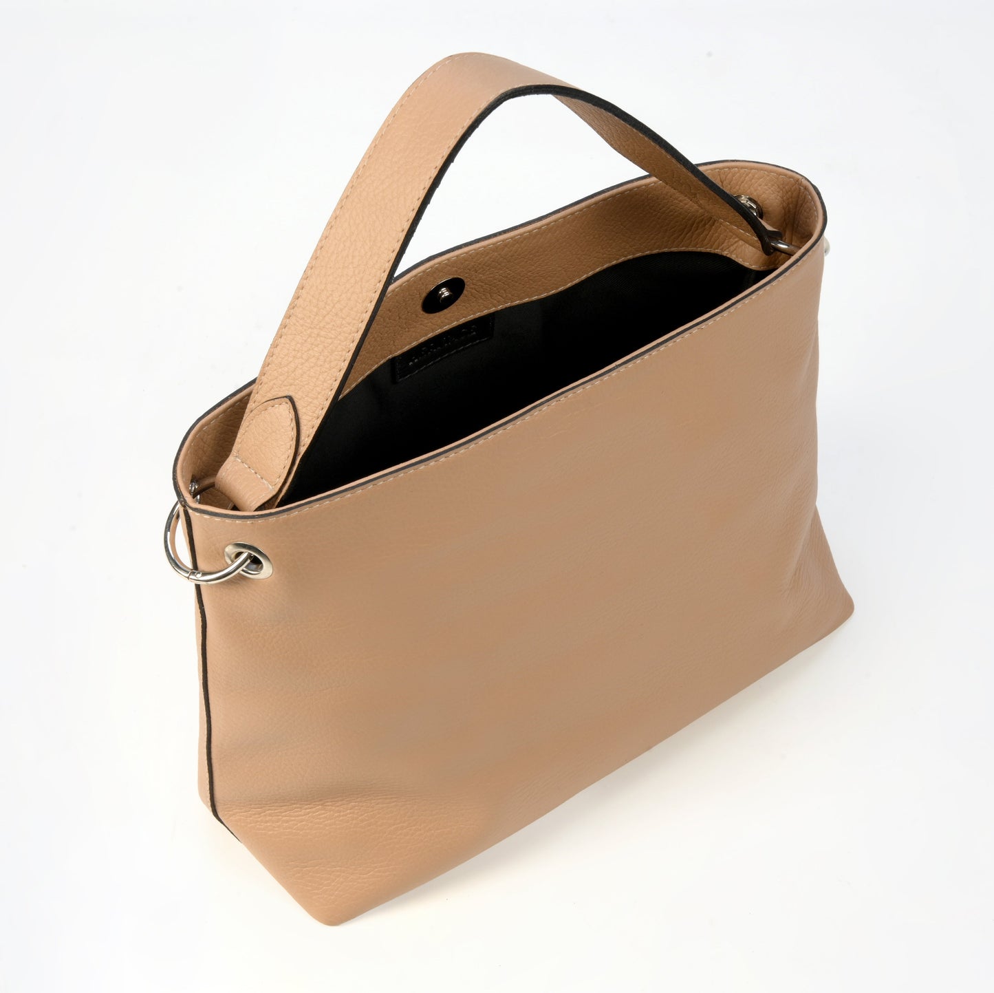 Bolso bandolera Praga en Cuero Granulado Capuchino Heritage
