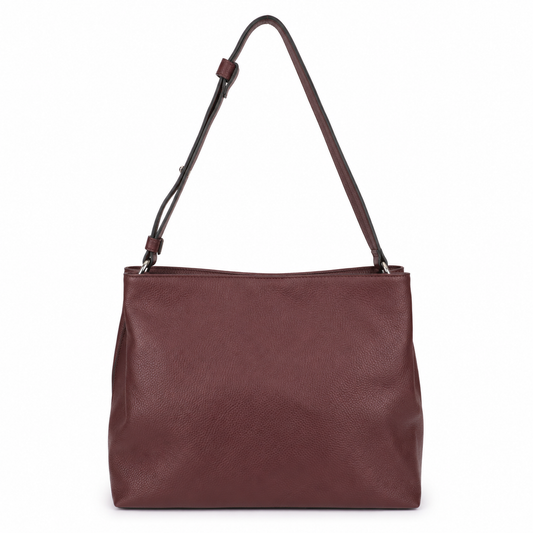 Bolso Verona en Cuero Granulado Burgundy Heritage