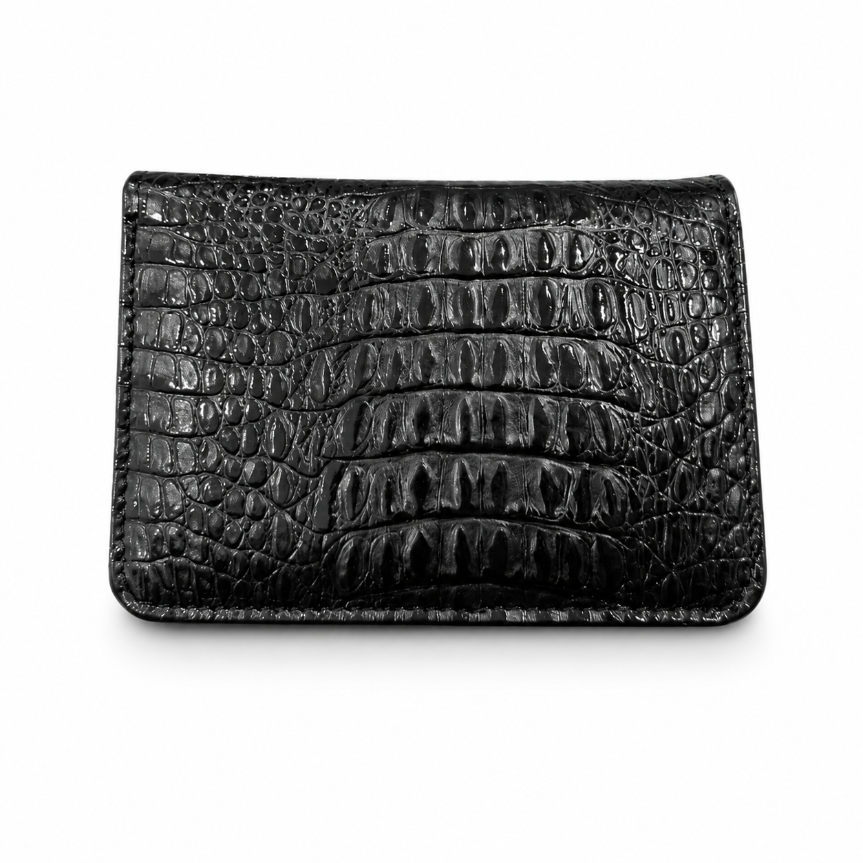 Billetera Cleo en Cuero Charol negro