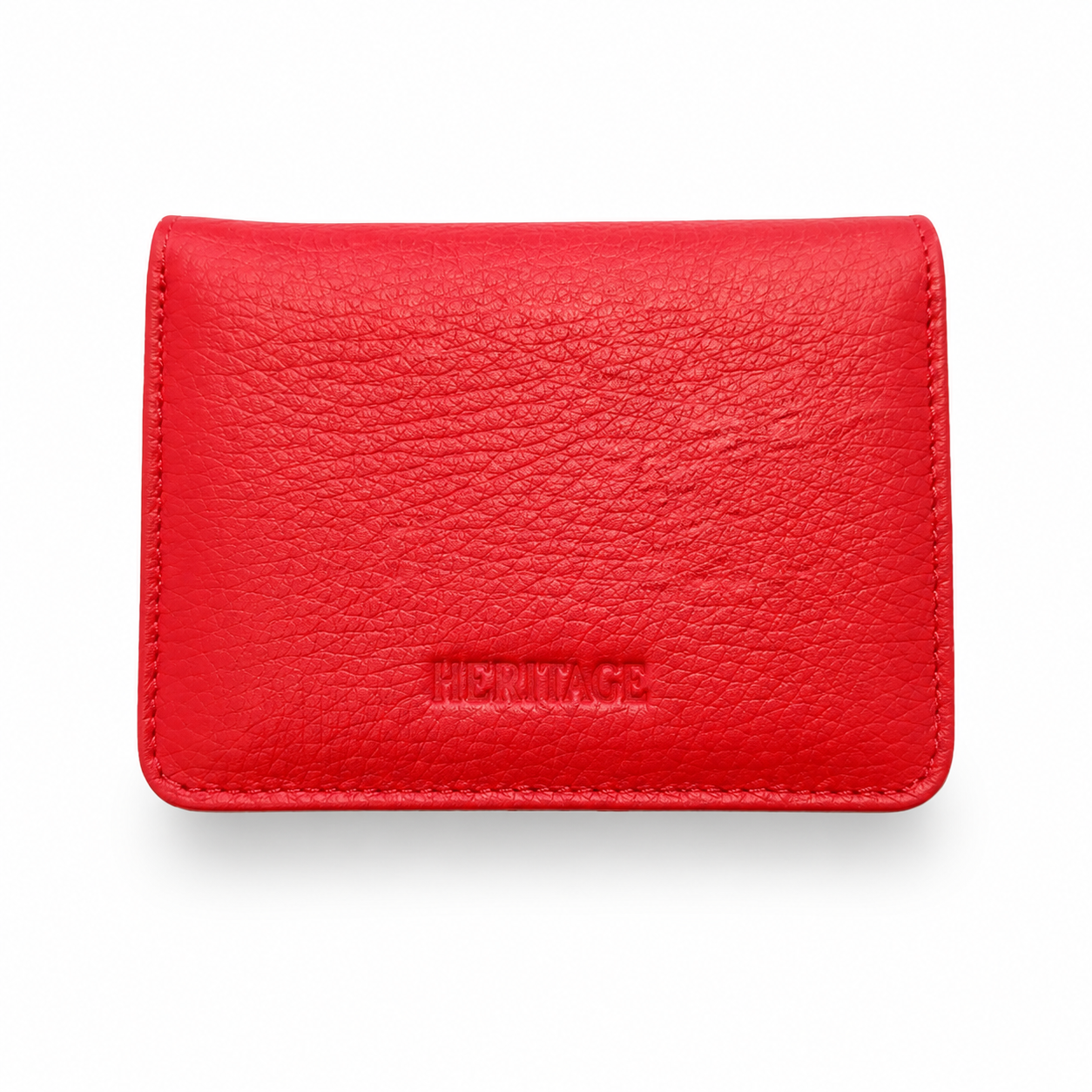 Billetera Cleo en Cuero Granulado Rojo