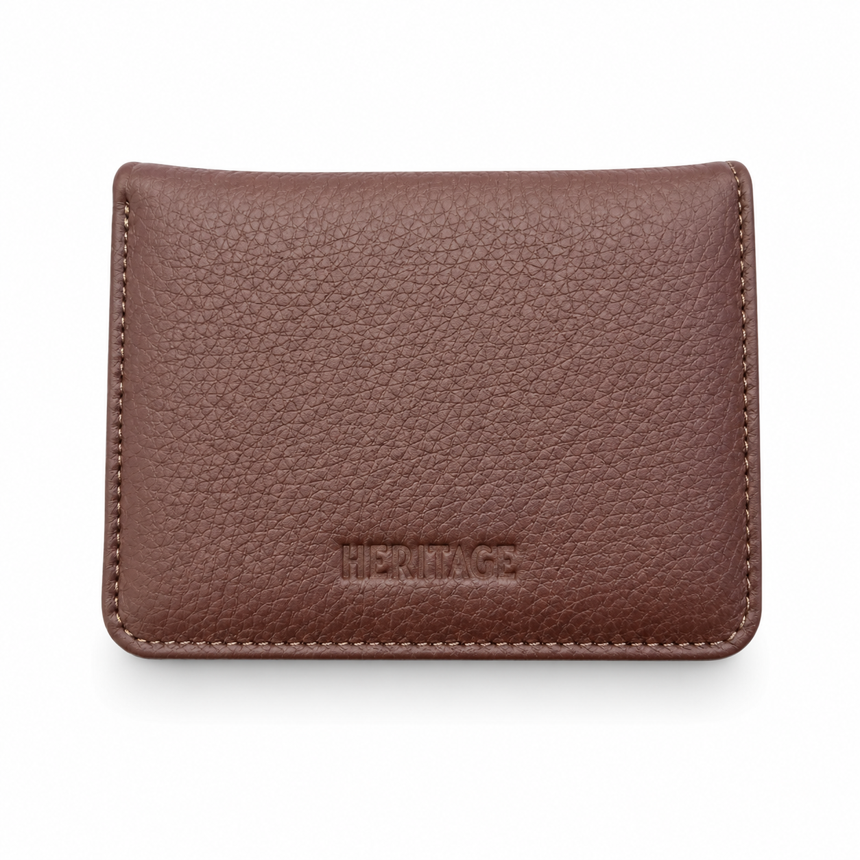 Billetera Cleo en Cuero Granulado Cafe