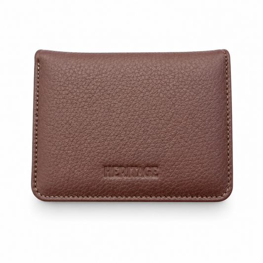 Billetera Cleo en Cuero Granulado Cafe