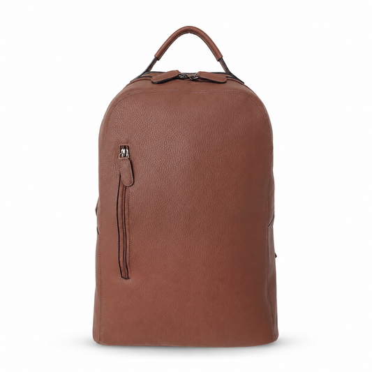 Mochila Royal en Cuero Granulado Cognac  Heritage