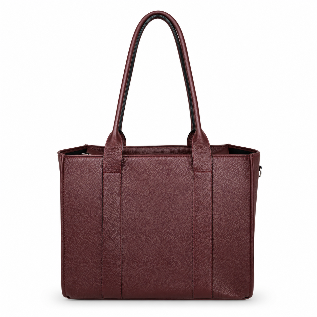 Astoria Tote en Cuero Granulado Burgundy