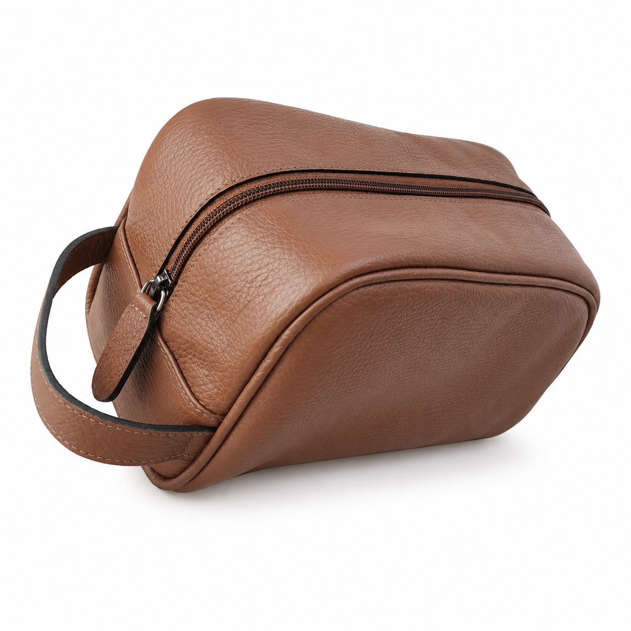 Neceser Londres en Cuero Granulado Cognac Heritage