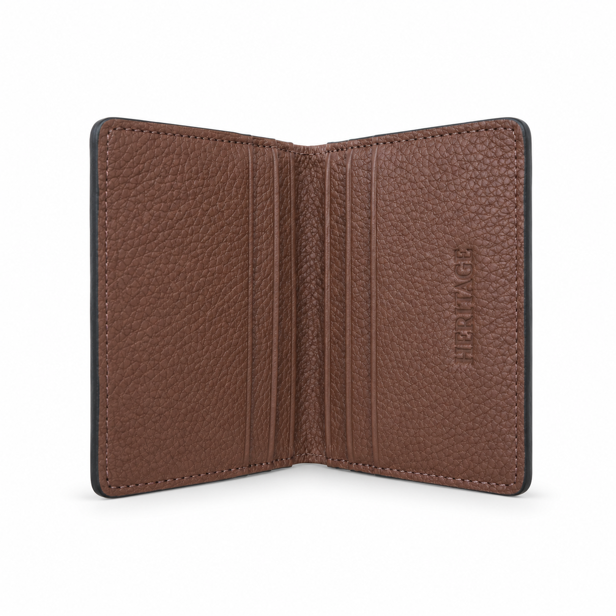 Billetera Atlas Cuero Granulado Cognac Heritage