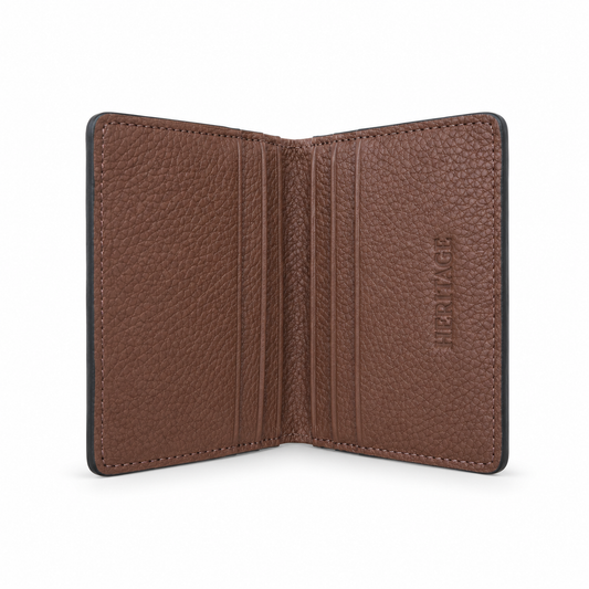 Billetera Atlas Cuero Granulado Cognac Heritage