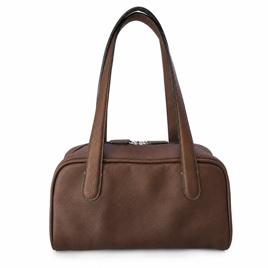 Cartera Milan en Cuero Granulado Cafe COCO