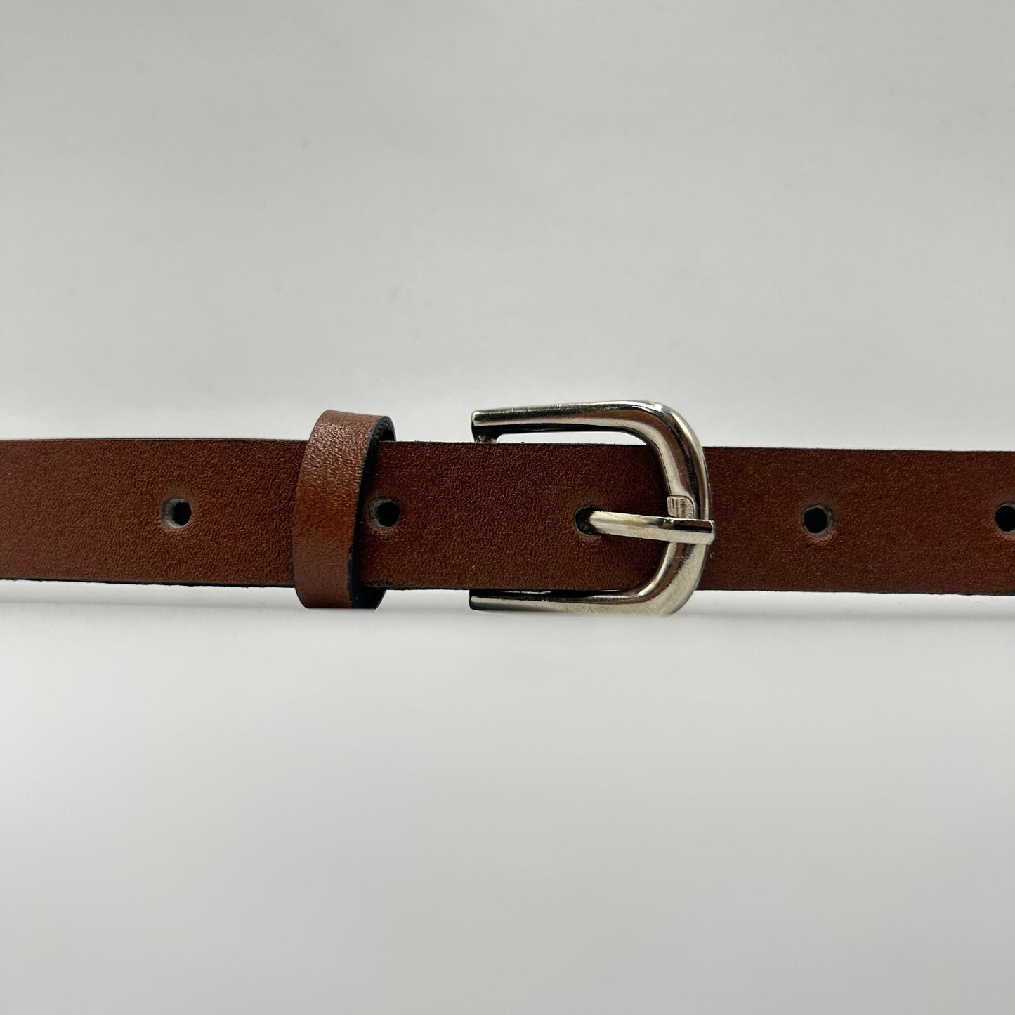 Cinturón para Dama de 20 mm Cuero Liso Walnut COCO