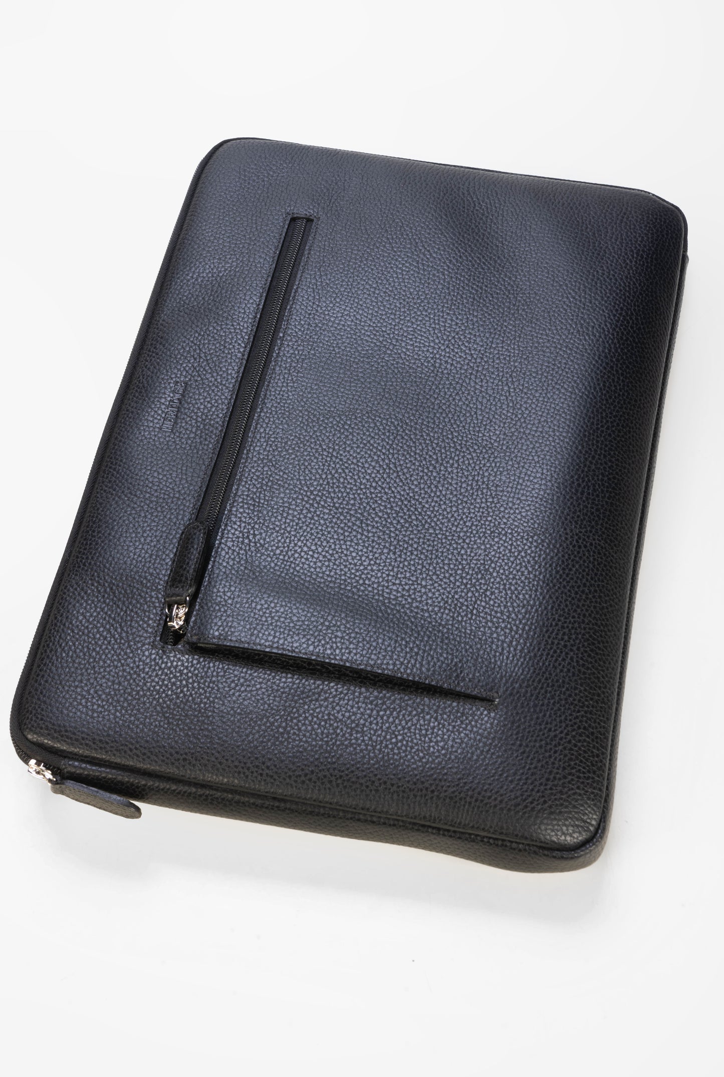 Funda para Laptop en Cuero Granulado Negro Heritage