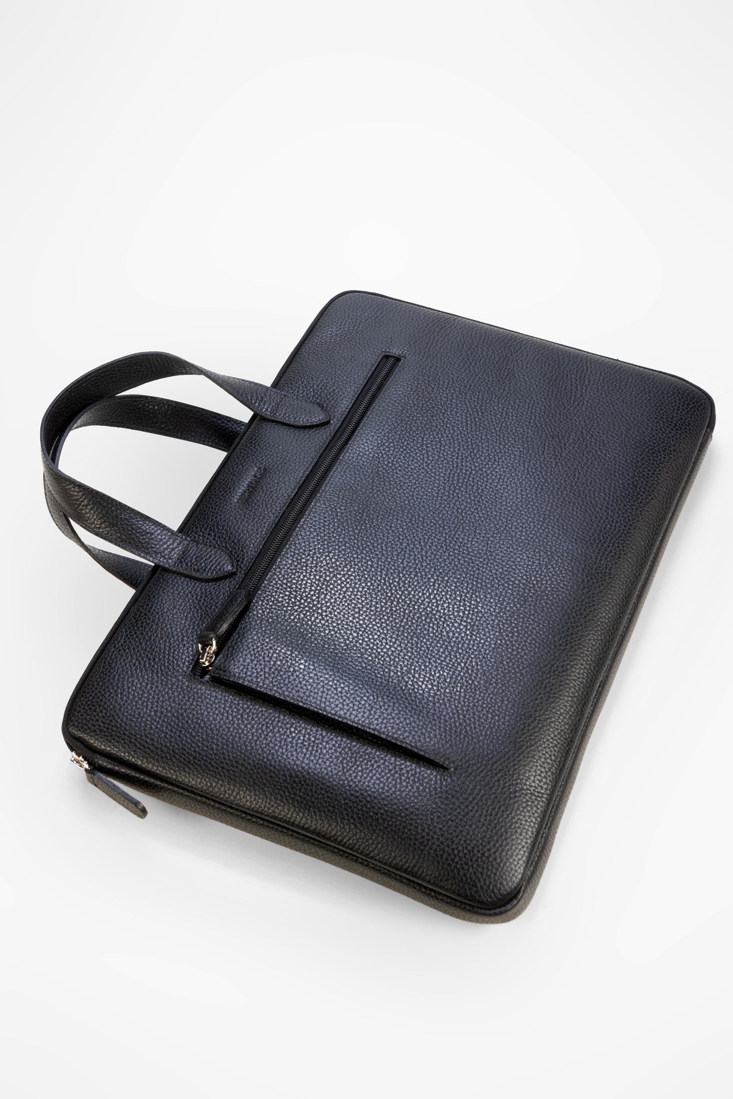 Maletín para Laptop en Cuero Granulado Negro Heritage