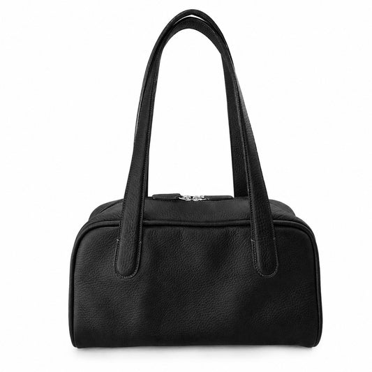Cartera Milan en Cuero Granulado Negro COCO