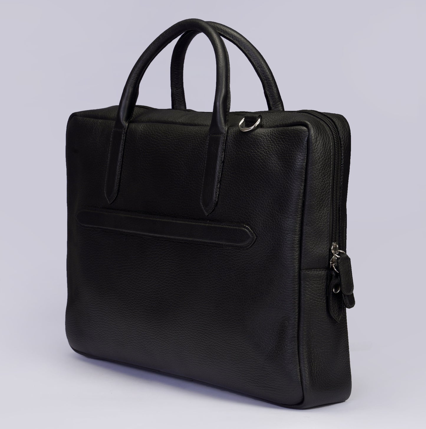 Maletin Ligero Cuero Granulado Negro Heritage