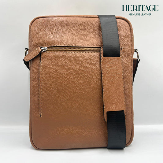 Morral tamaño Carta Cuero Granulado Whiskey Heritage