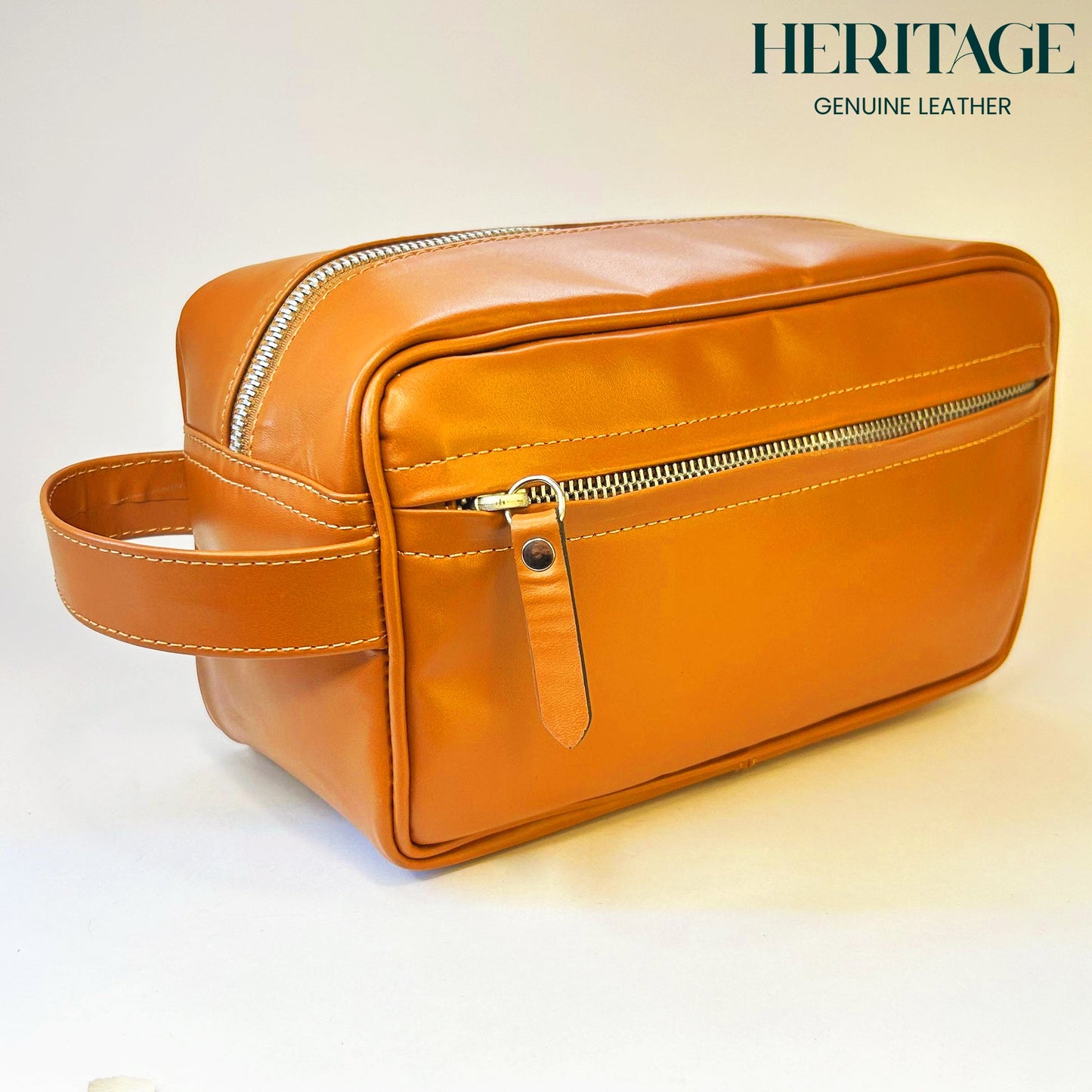 Neceser Monaco Cuero Liso Whiskey Heritage