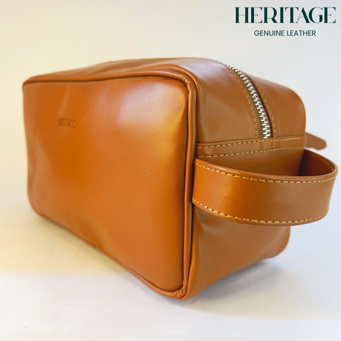 Neceser Monaco Cuero Liso Whiskey Heritage