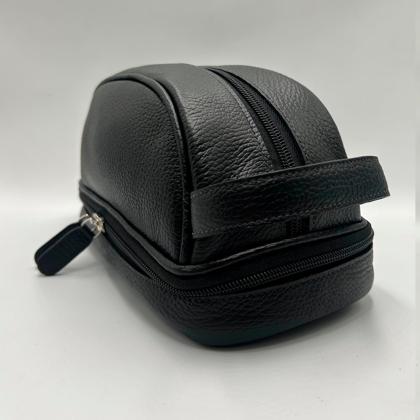 Neceser Lou Cuero en Granulado Negro Heritage