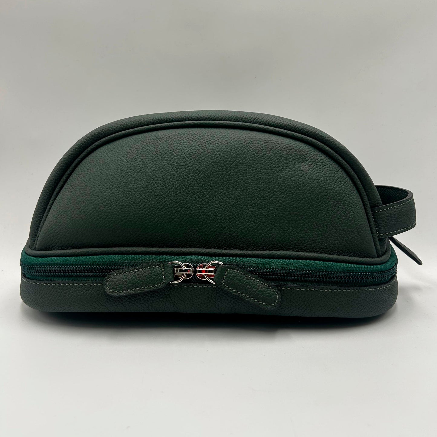 Neceser Lou en Cuero Granulado Verde  Heritage