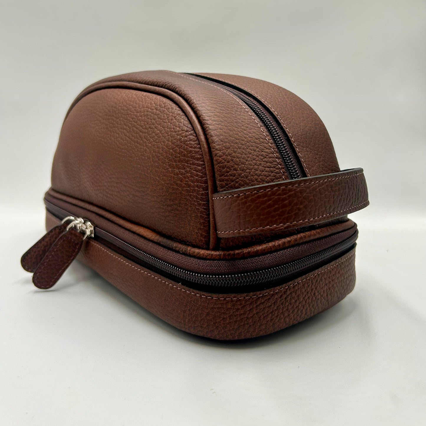 Neceser Lou en Cuero Granulado Café Heritage