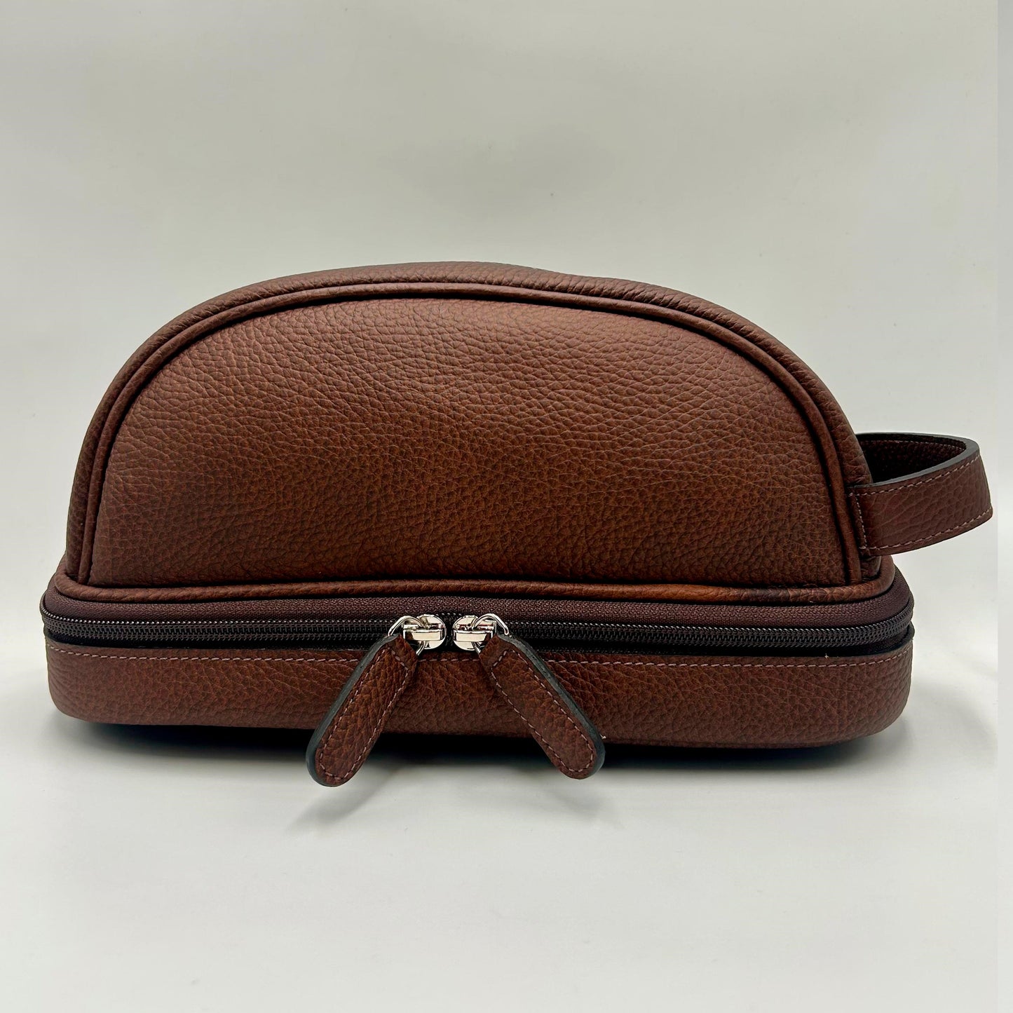 Neceser Lou en Cuero Granulado Café Heritage