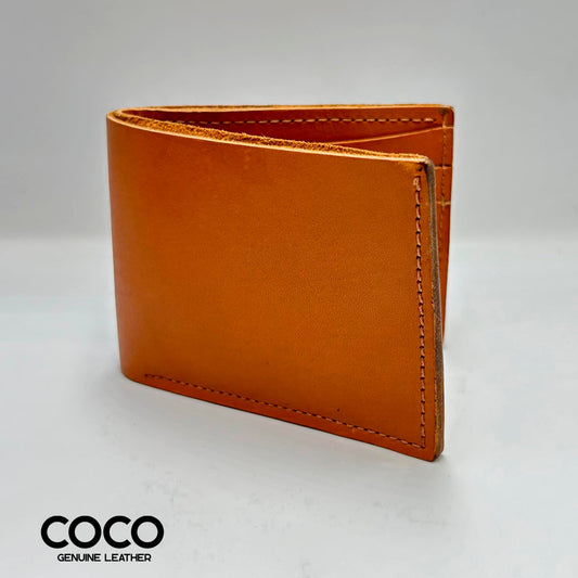 Billetera Bifold en Cuero Full Grain Whiskey COCO