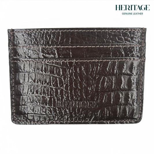 Tarjetero Mónaco Cuero Charol Cafe Heritage