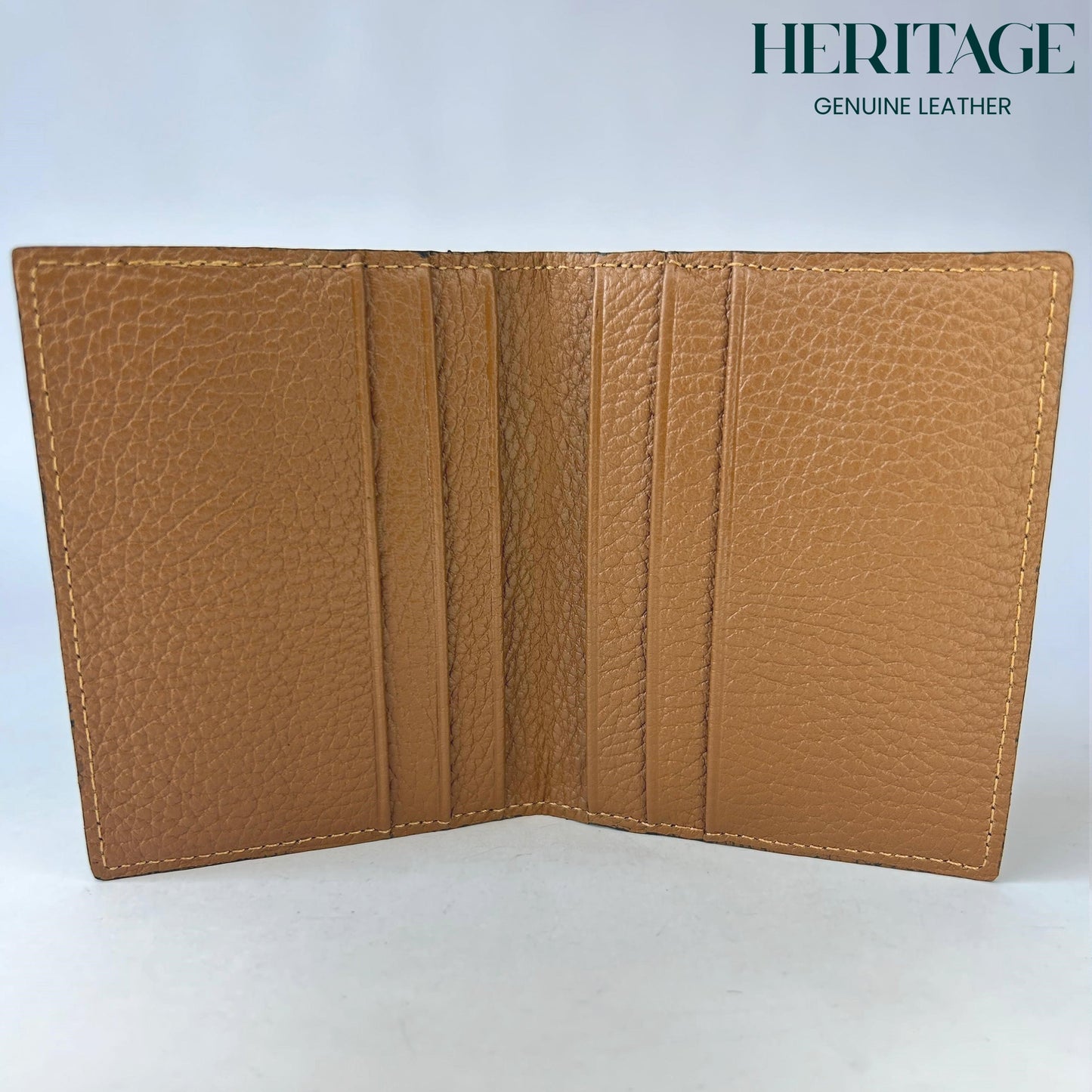 Tarjetero Doble Madrid Cuero Granulado Whiskey Heritage