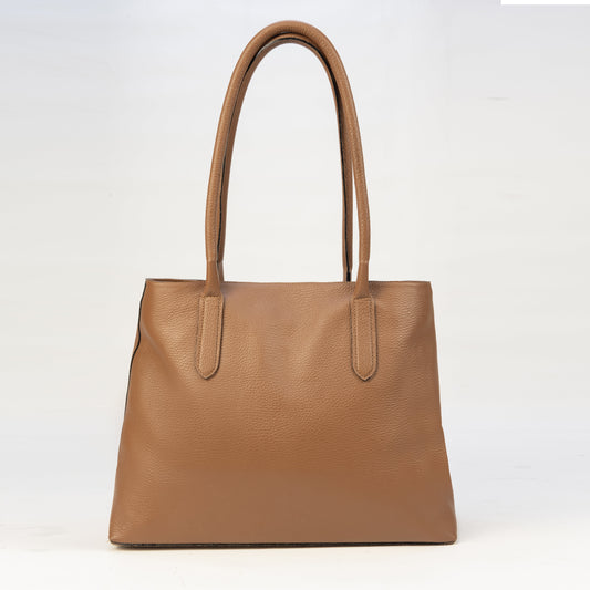 Tote Bag Paris Cuero Granulado Whiskey Heritage